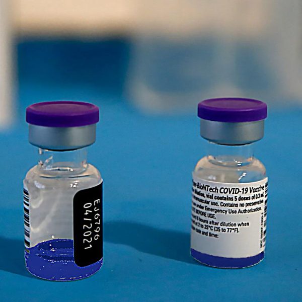 Vaccino Anti Covid aggiunto colorante blu per evitare furti